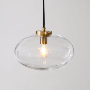 Cabretten Clear Glass Pendant 10" - Zonesus