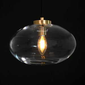 Cabretten Clear Glass Pendant 10" - Zonesus