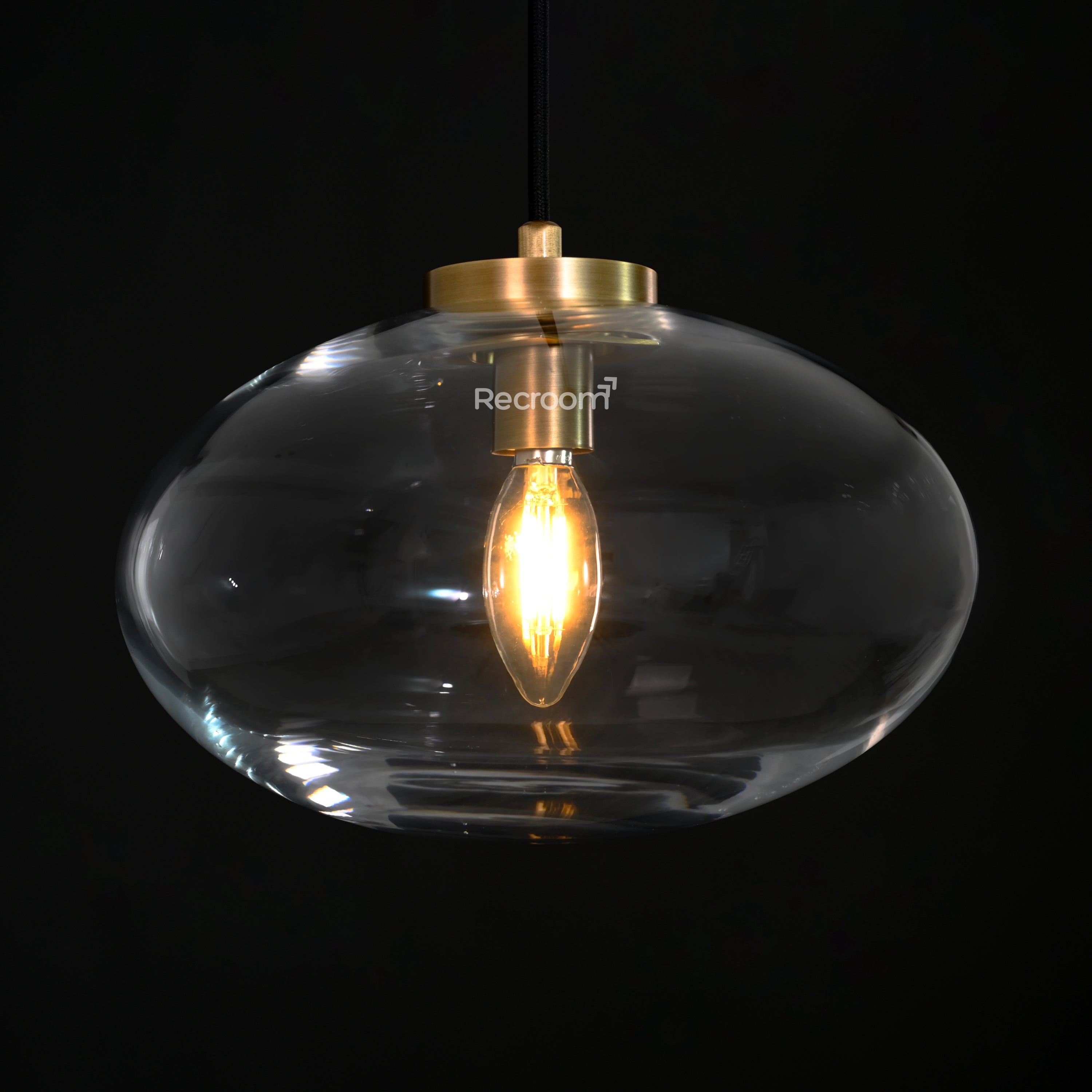 Cabretten Clear Glass Pendant 10" - Zonesus
