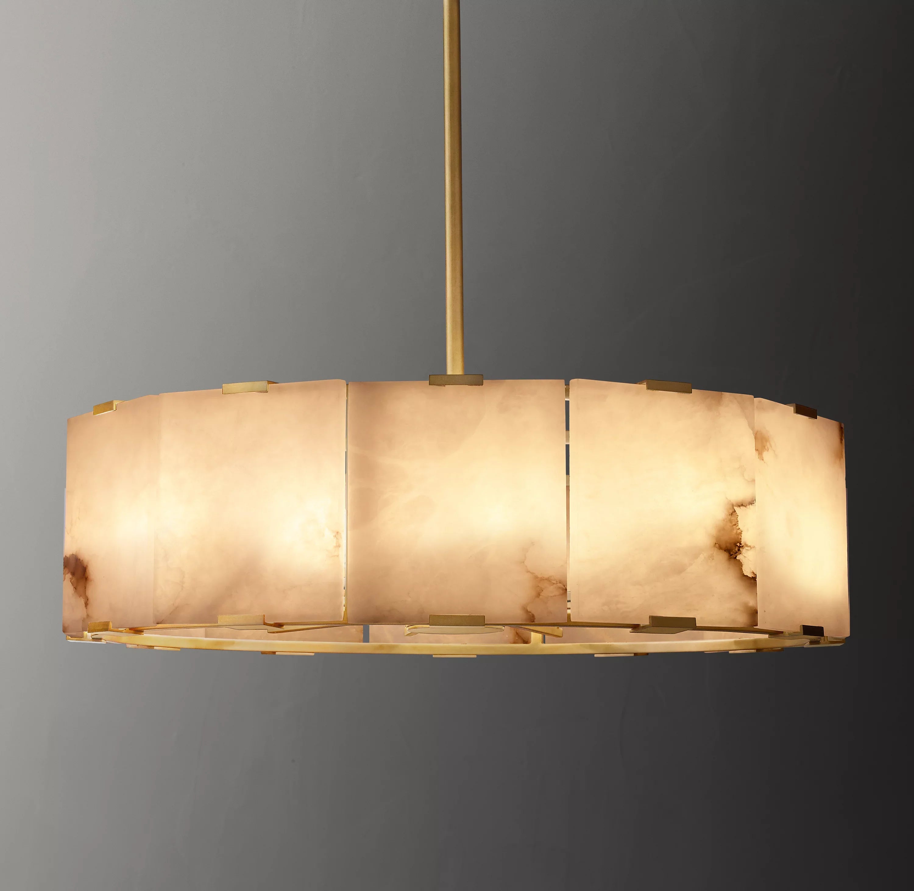 Blaire Alabaster Large Chandelier 32''D - Zonesus