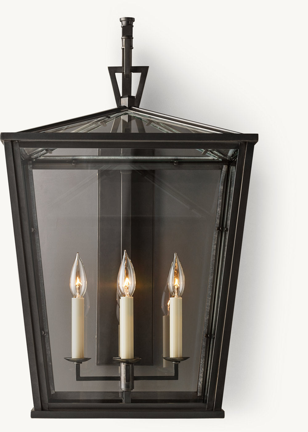 19TH C. ENGLISH OPENWORK OUTDOOR SCONCE 28" - Zonesus