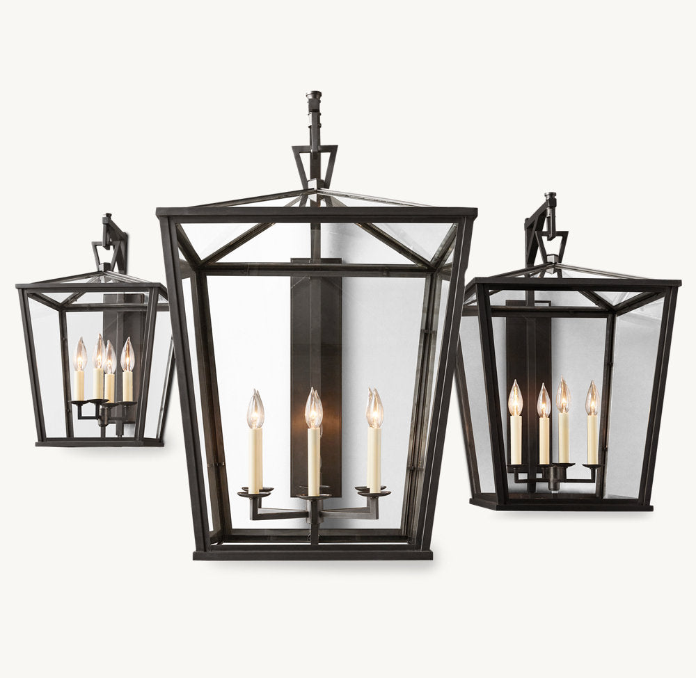 19TH C. ENGLISH OPENWORK OUTDOOR SCONCE 22" - Zonesus