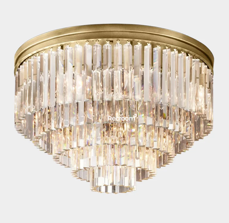 Odean Round Flushmount 20" 32" - Zonesus