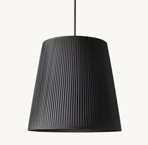 Reed Pleated Barrel Pendant - Zonesus