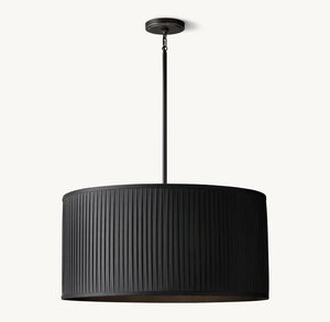 Reed Pleated Drum Pendant - Zonesus