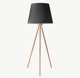Reed Pleated Silk Shade Floor Lamp - Zonesus