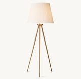 Reed Pleated Silk Shade Floor Lamp - Zonesus