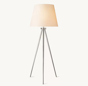 Reed Pleated Silk Shade Floor Lamp - Zonesus
