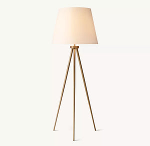 Reed Linen Shade Floor Lamp - Zonesus