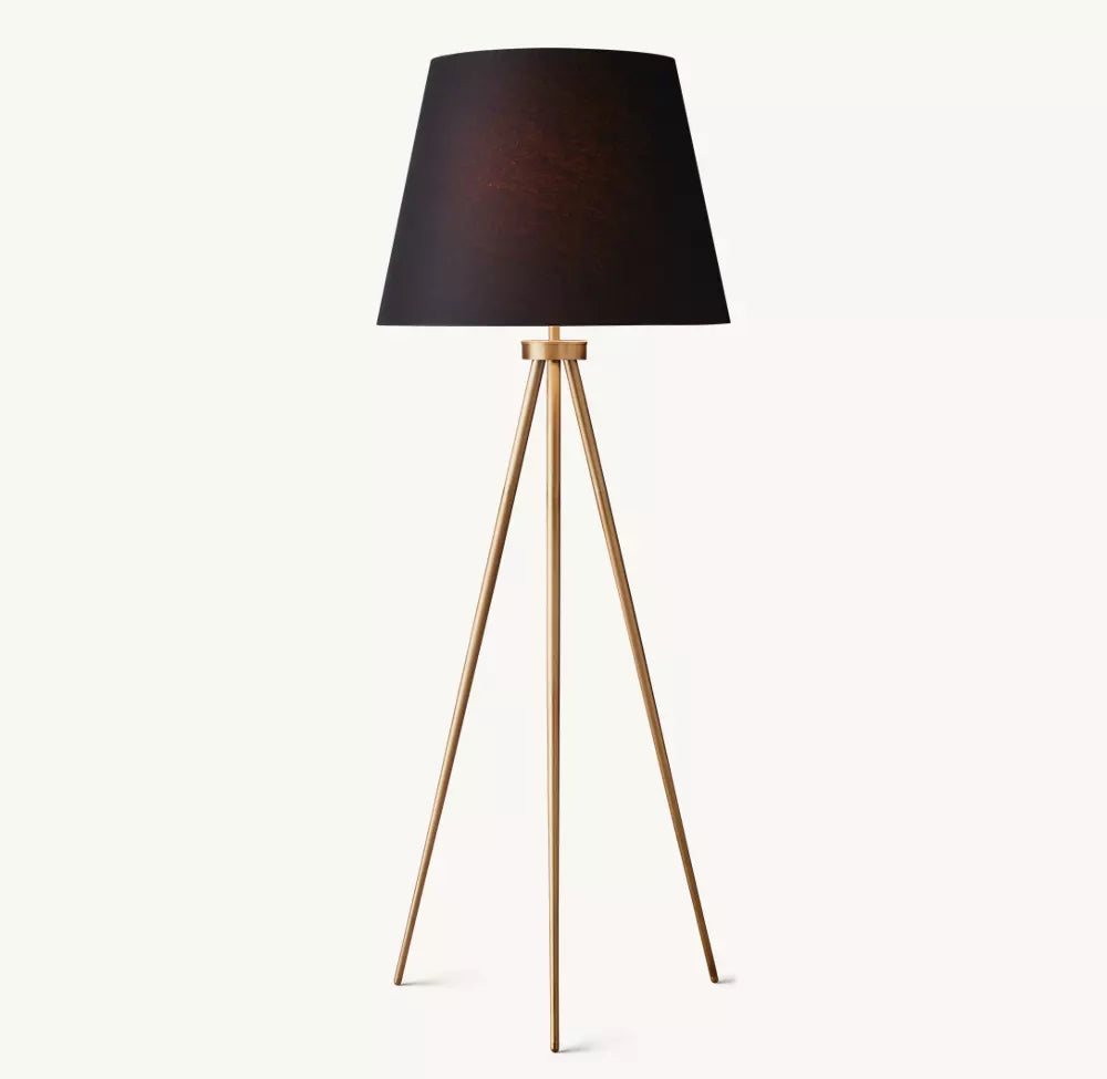 Reed Linen Shade Floor Lamp - Zonesus