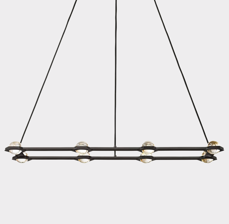 Eclatant Rectangular Chandelier 54" 72" - Zonesus