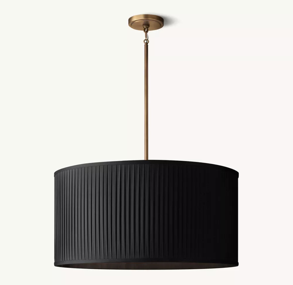Reed Pleated Drum Pendant - Zonesus