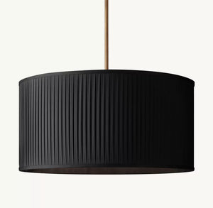 Reed Pleated Drum Pendant - Zonesus