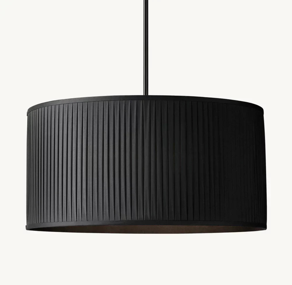 Reed Pleated Drum Pendant - Zonesus
