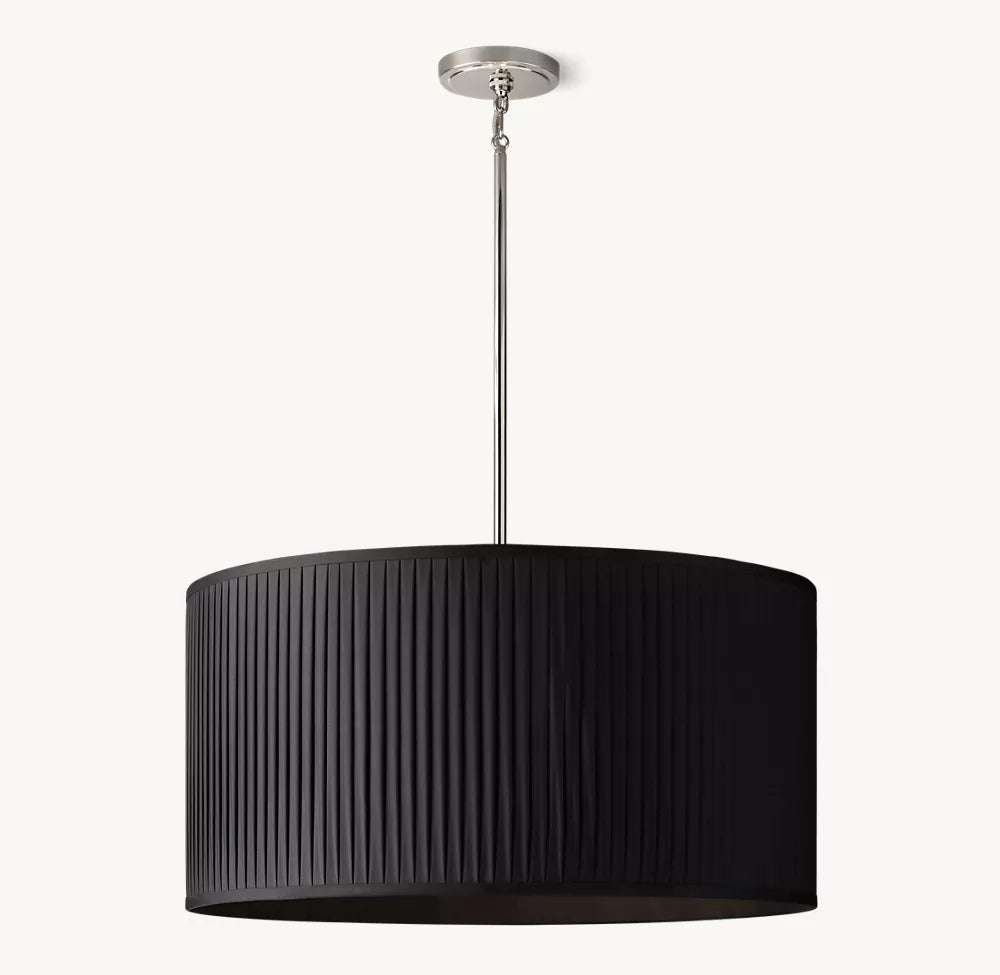 Reed Pleated Drum Pendant - Zonesus