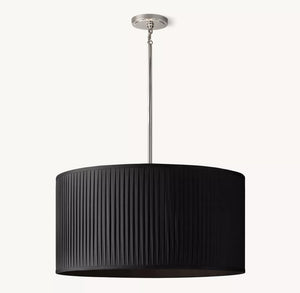 Reed Pleated Drum Pendant - Zonesus