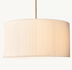 Reed Pleated Drum Pendant - Zonesus