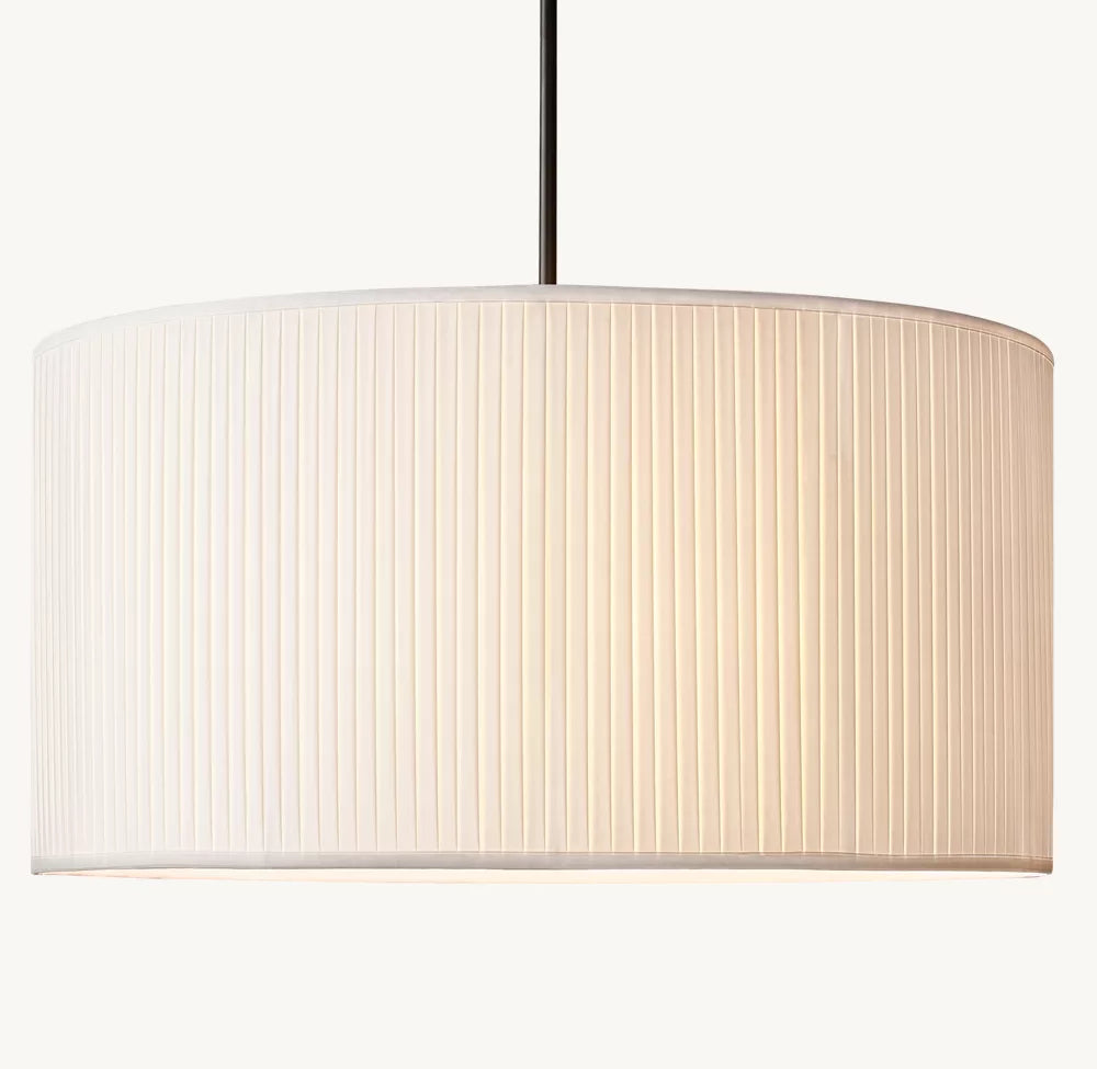 Reed Pleated Drum Pendant - Zonesus