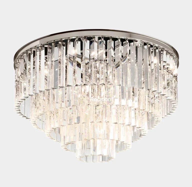 Odean Round Flushmount 20" 32" - Zonesus