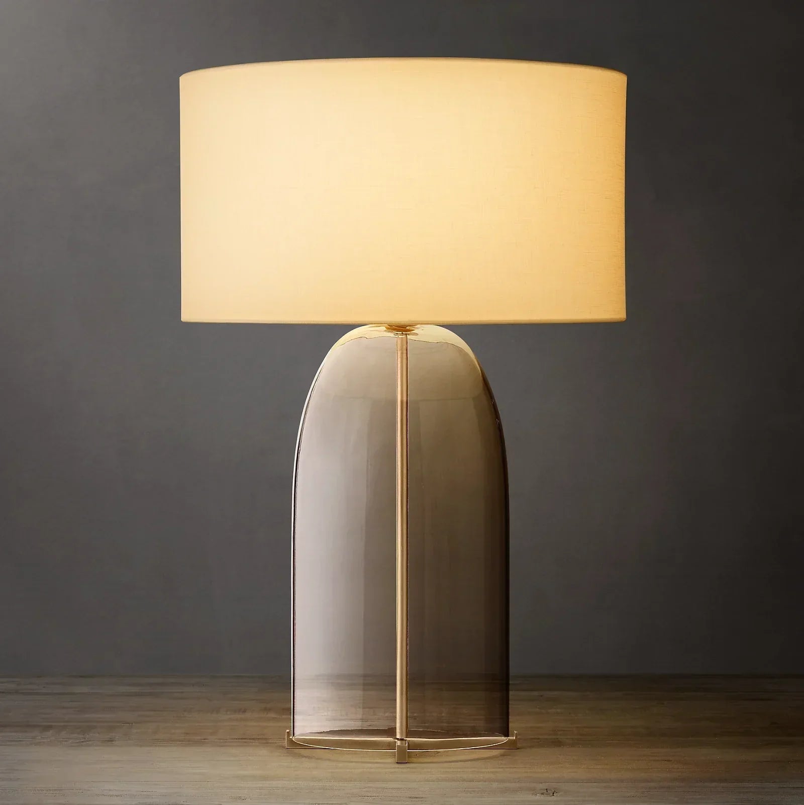 Bloomy Clear Glass Table Lamp - Zonesus