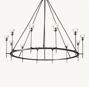 Torche De Verre Round Chandelier 70" - Zonesus