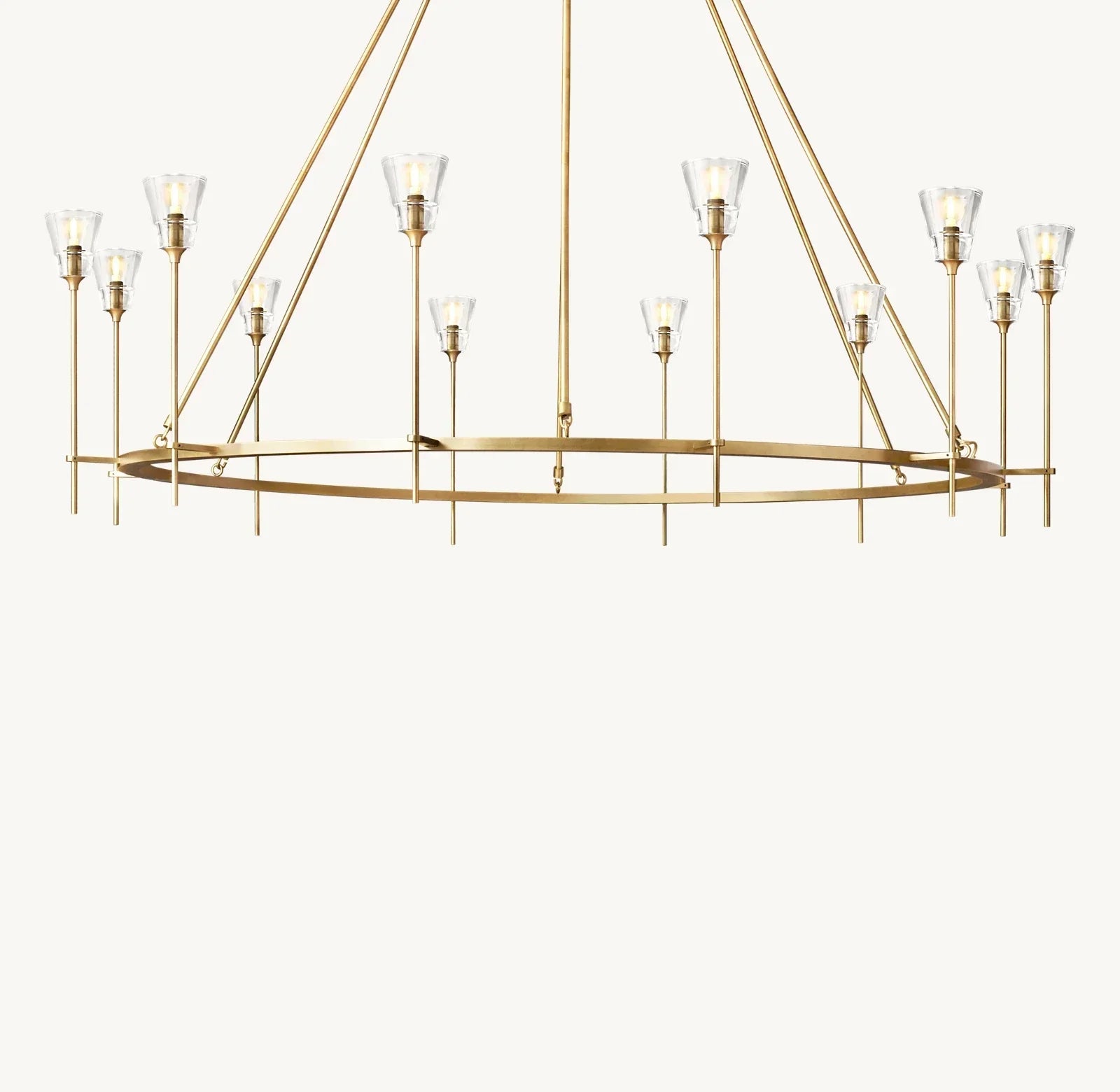 Torche De Verre Round Chandelier 70" - Zonesus