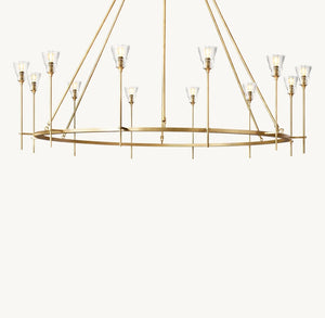 Torche De Verre Round Chandelier 70" - Zonesus