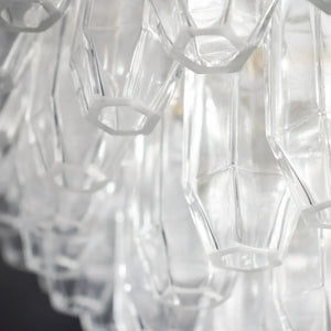 Prismatico 12-Light Clear Ceiling Lamp 35" - Zonesus