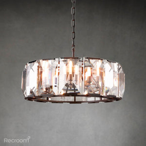 Harllow Multicurve Crystal Round Chandelier 19“ 31” 43“ 60” - Zonesus