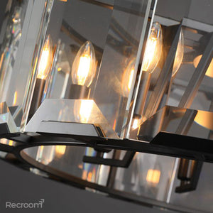 Harllow Multicurve Crystal Round Chandelier 19“ 31” 43“ 60” - Zonesus