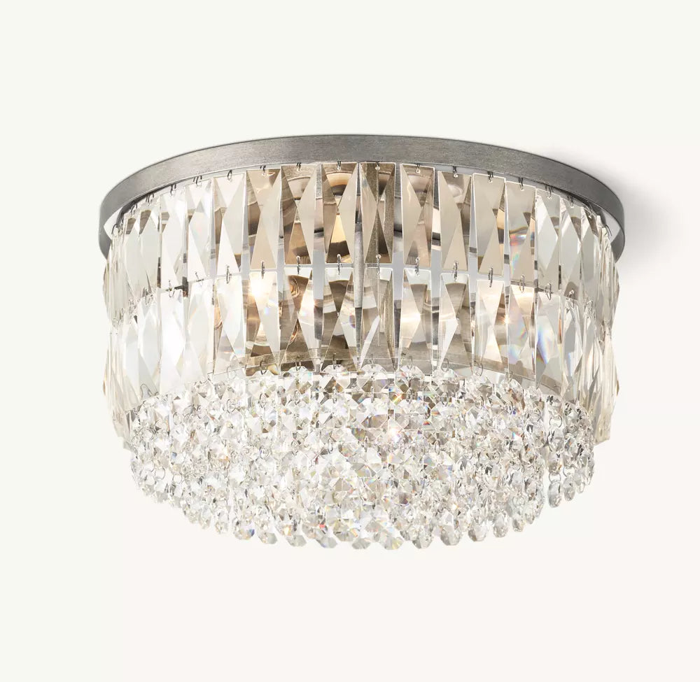 Portia Crystal Flushmount 16"D - Zonesus