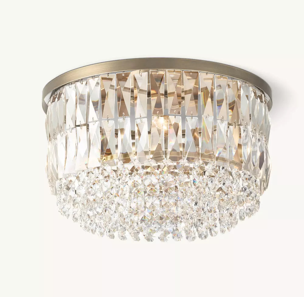 Portia Crystal Flushmount 16"D - Zonesus