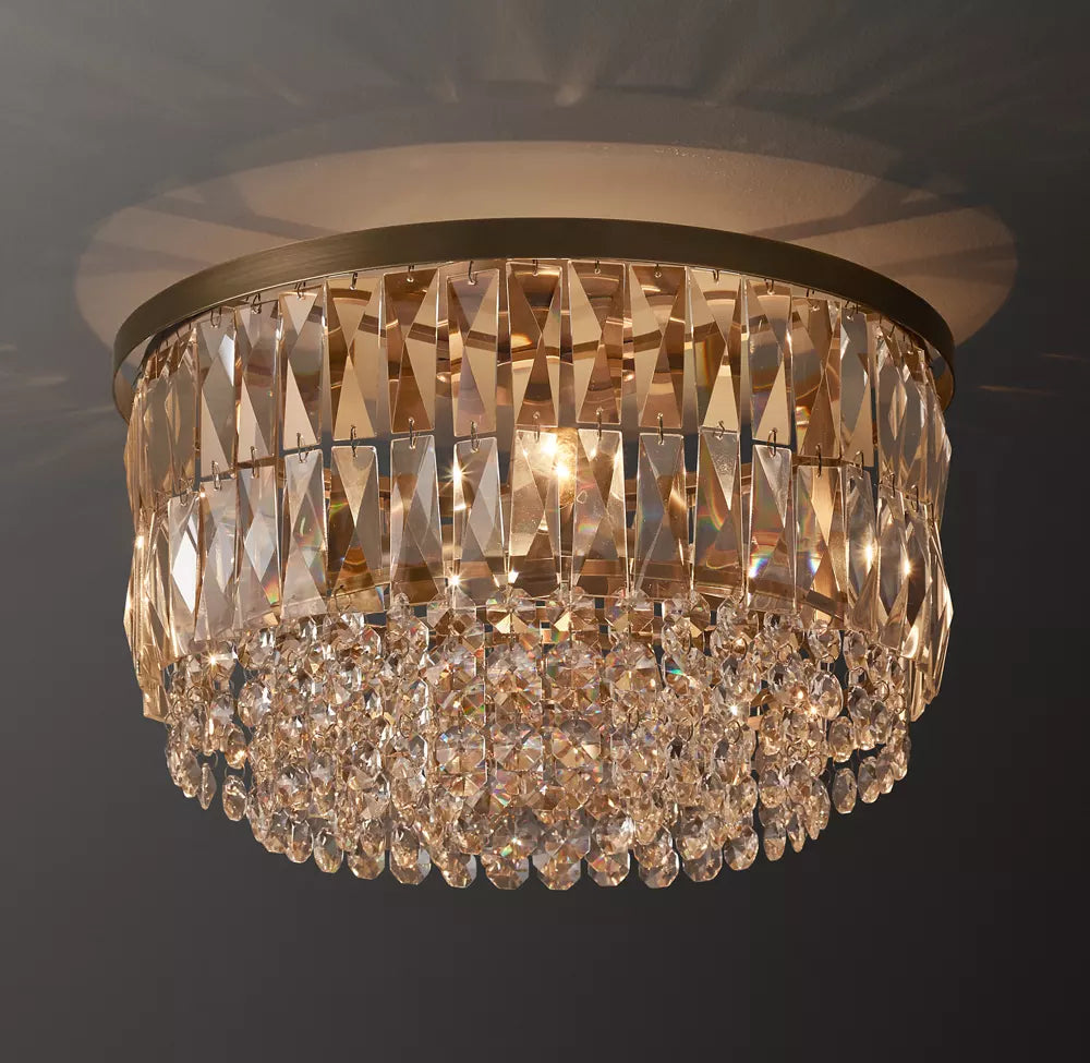 Portia Crystal Flushmount 16"D - Zonesus