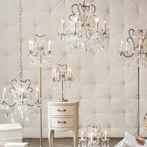 Manor Court Crystal 3-Arm Sconce - Zonesus