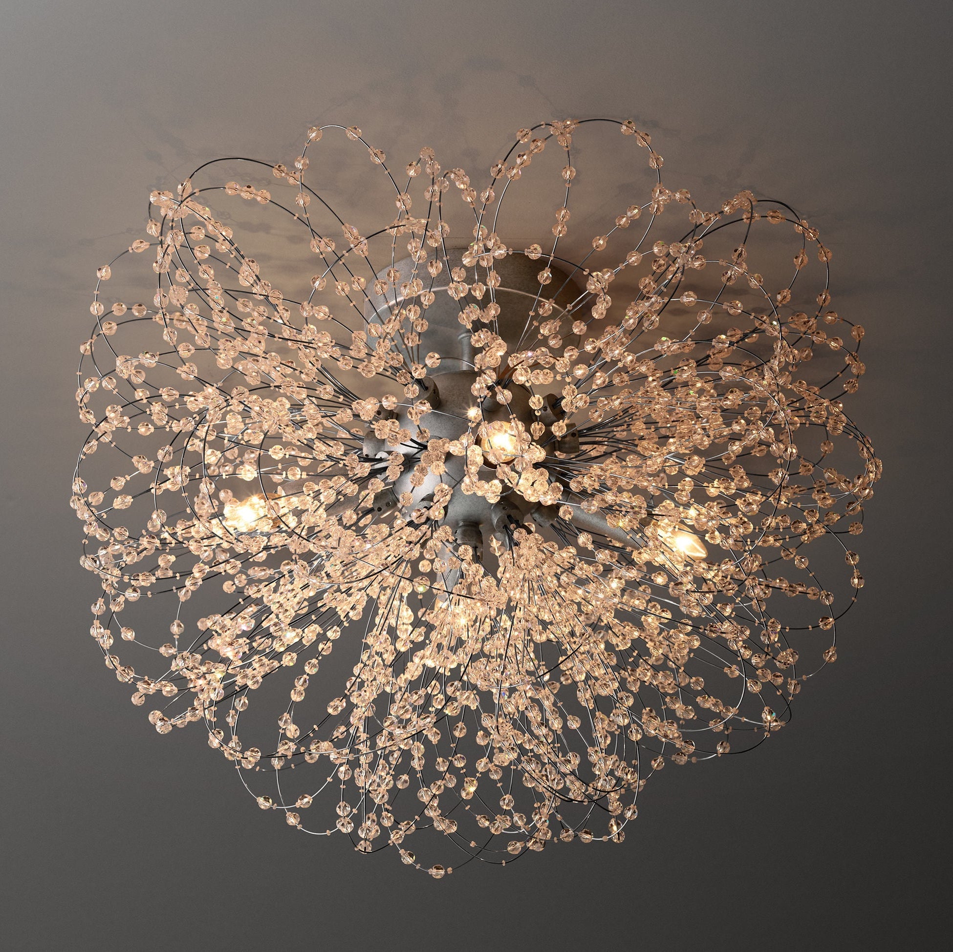 Josie Crystal Flushmount 18"D - Zonesus