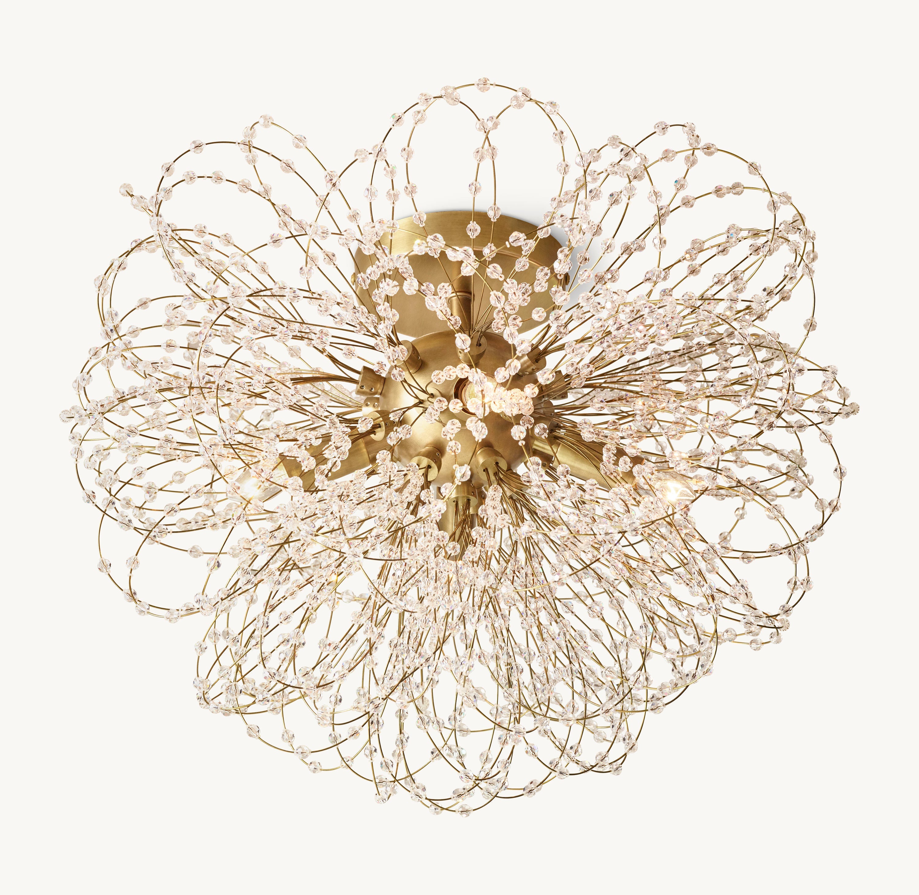 Josie Crystal Flushmount 18"D - Zonesus