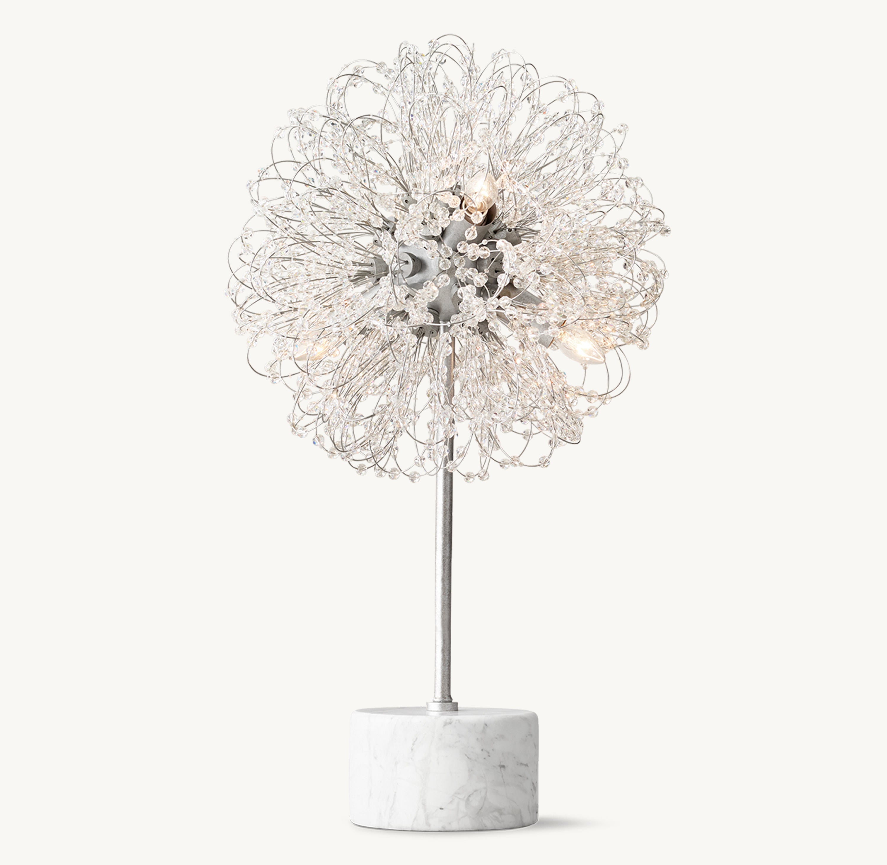 Josie Crystal Table Lamp 23"H - Zonesus