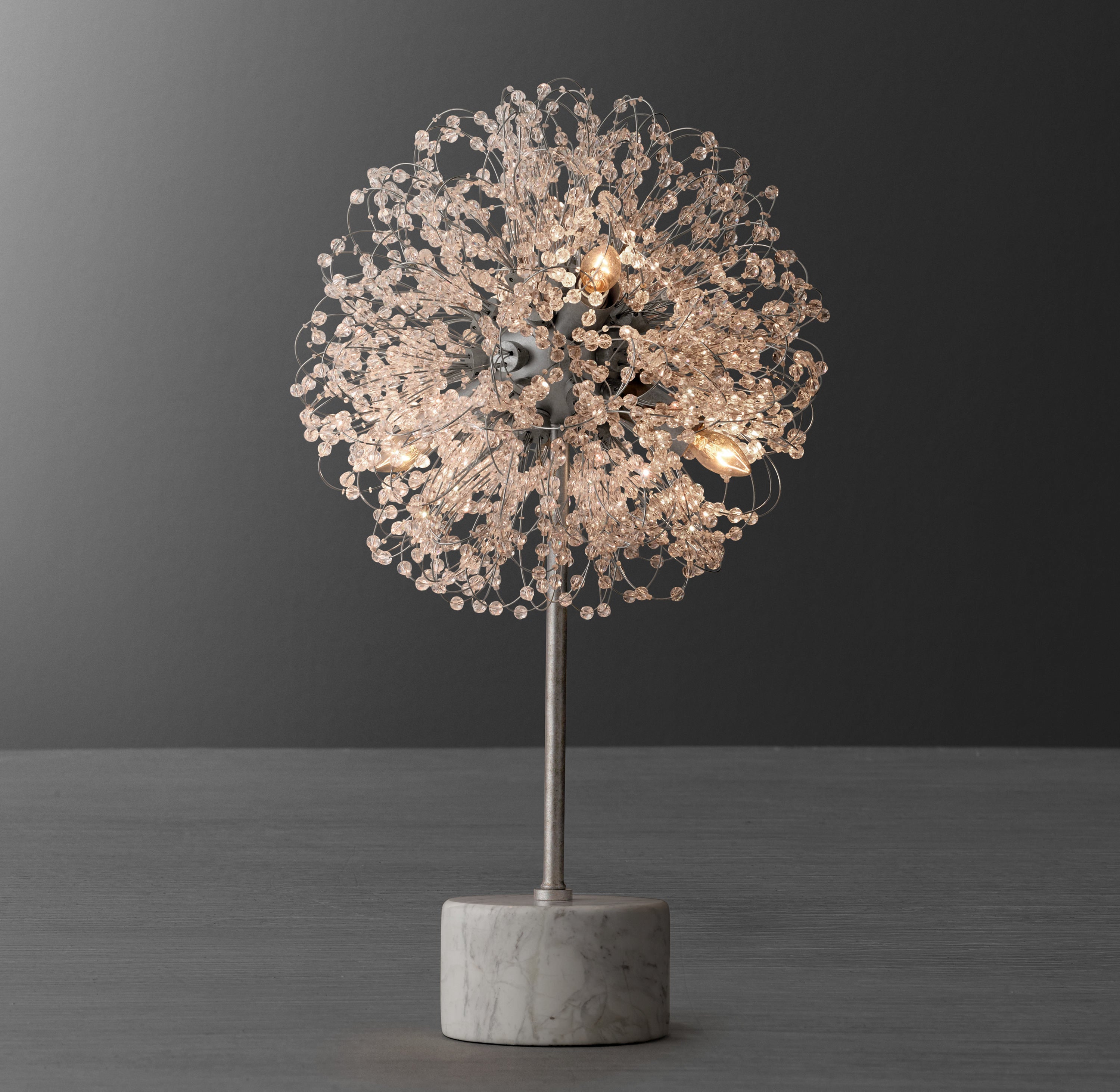 Josie Crystal Table Lamp 23"H - Zonesus