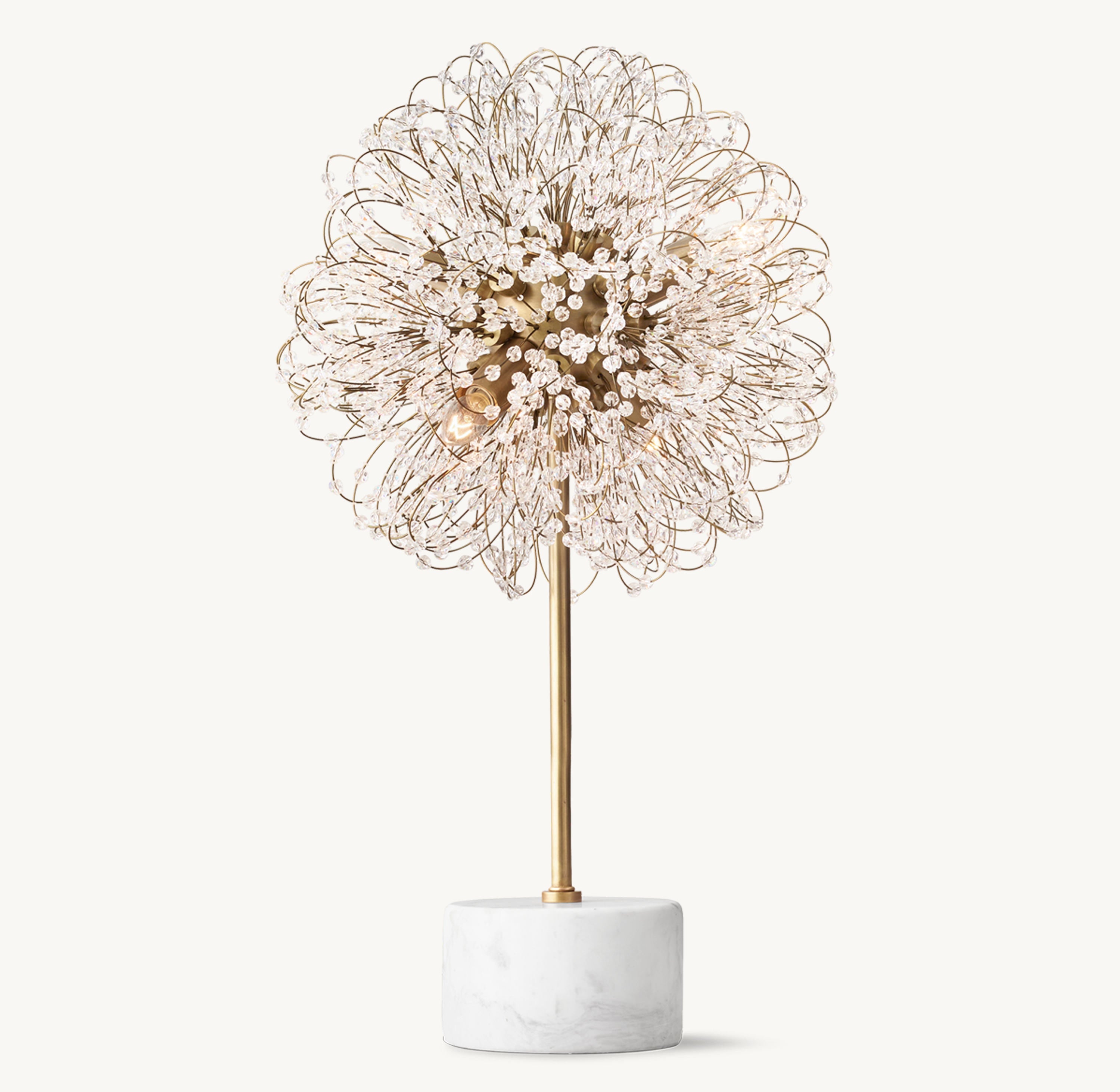 Josie Crystal Table Lamp 23"H - Zonesus