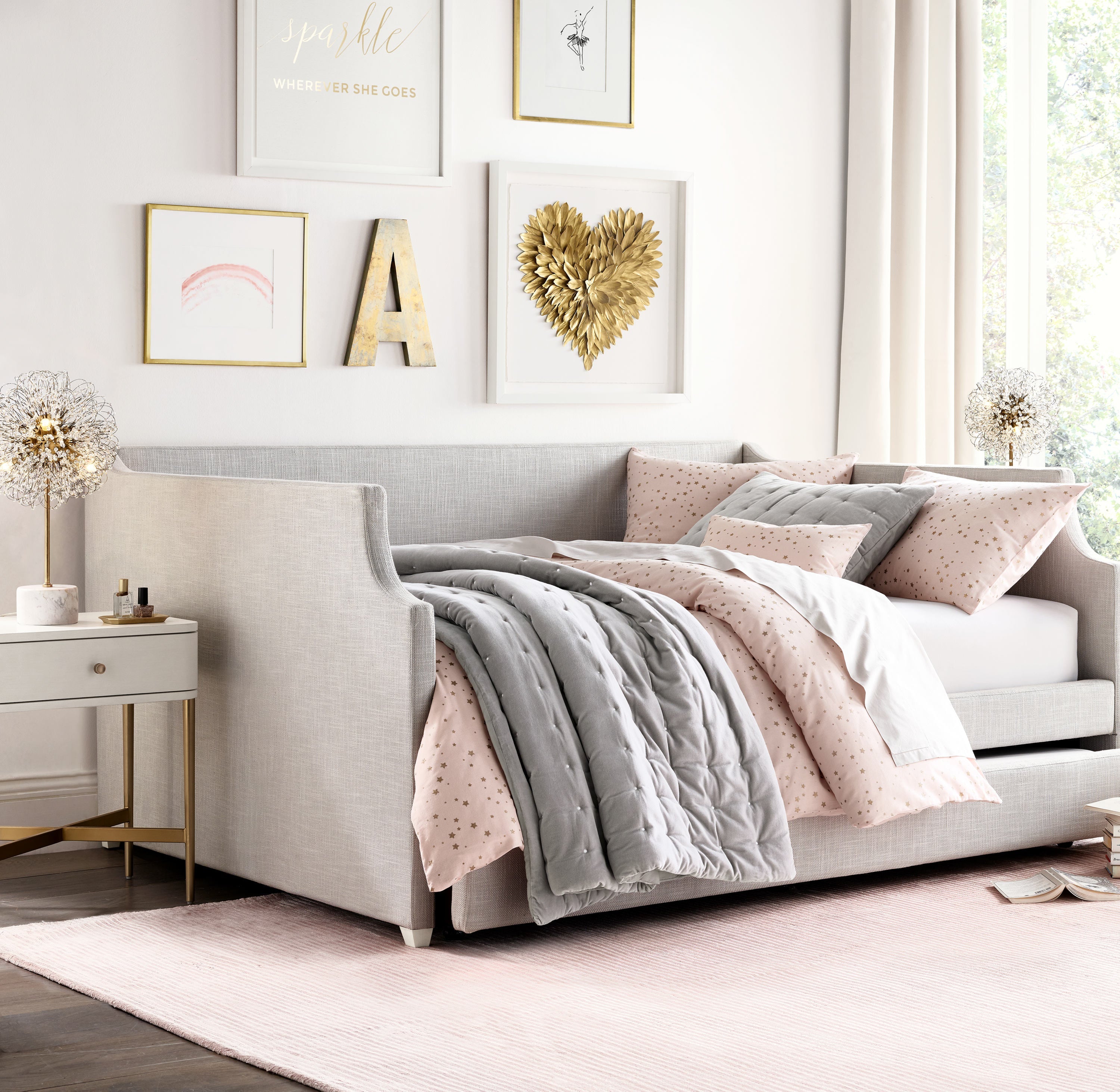 Josie Crystal Table Lamp 23"H - Zonesus