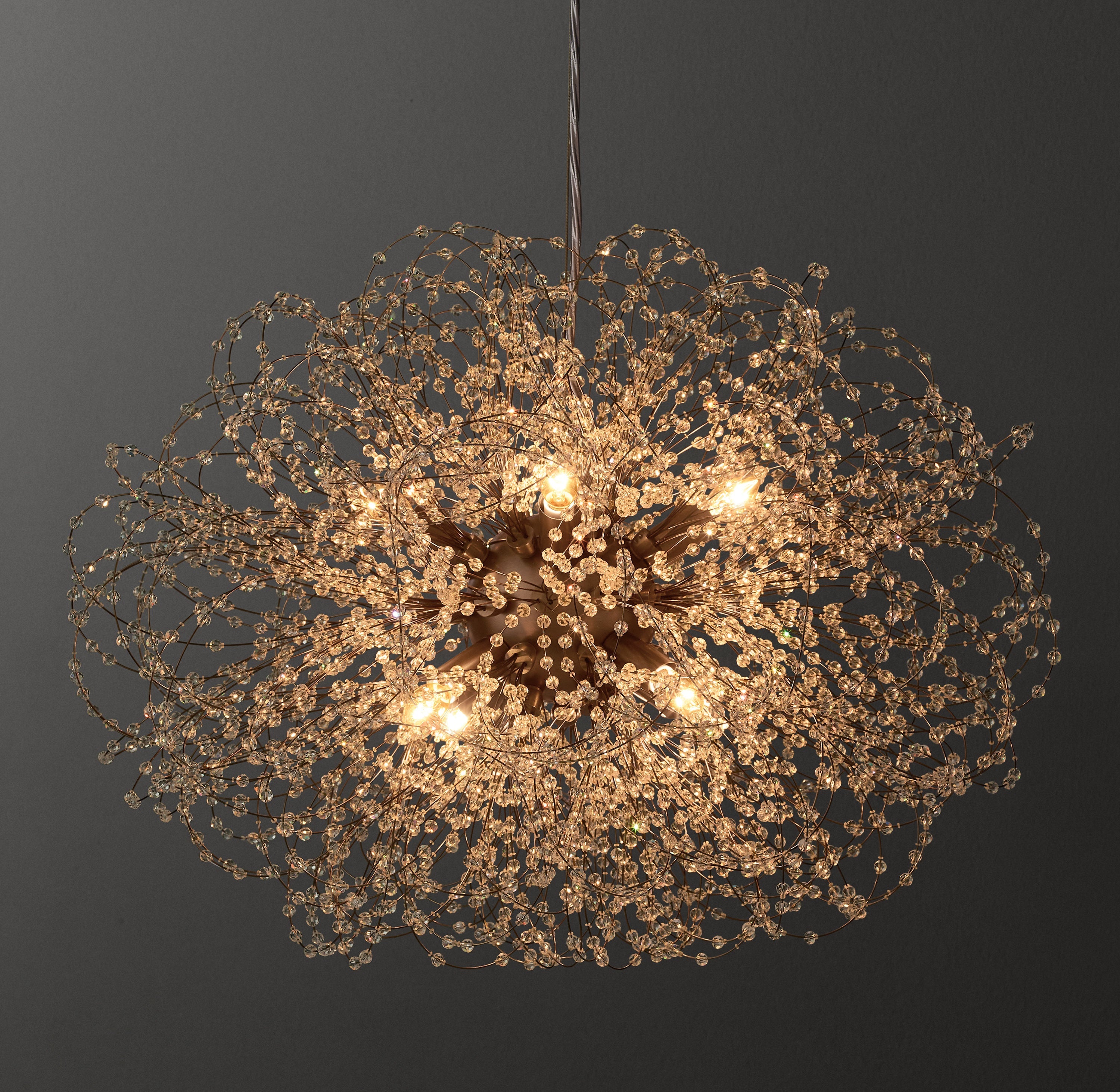 Josie Crystal Extra-Large Pendant 24"D - Zonesus