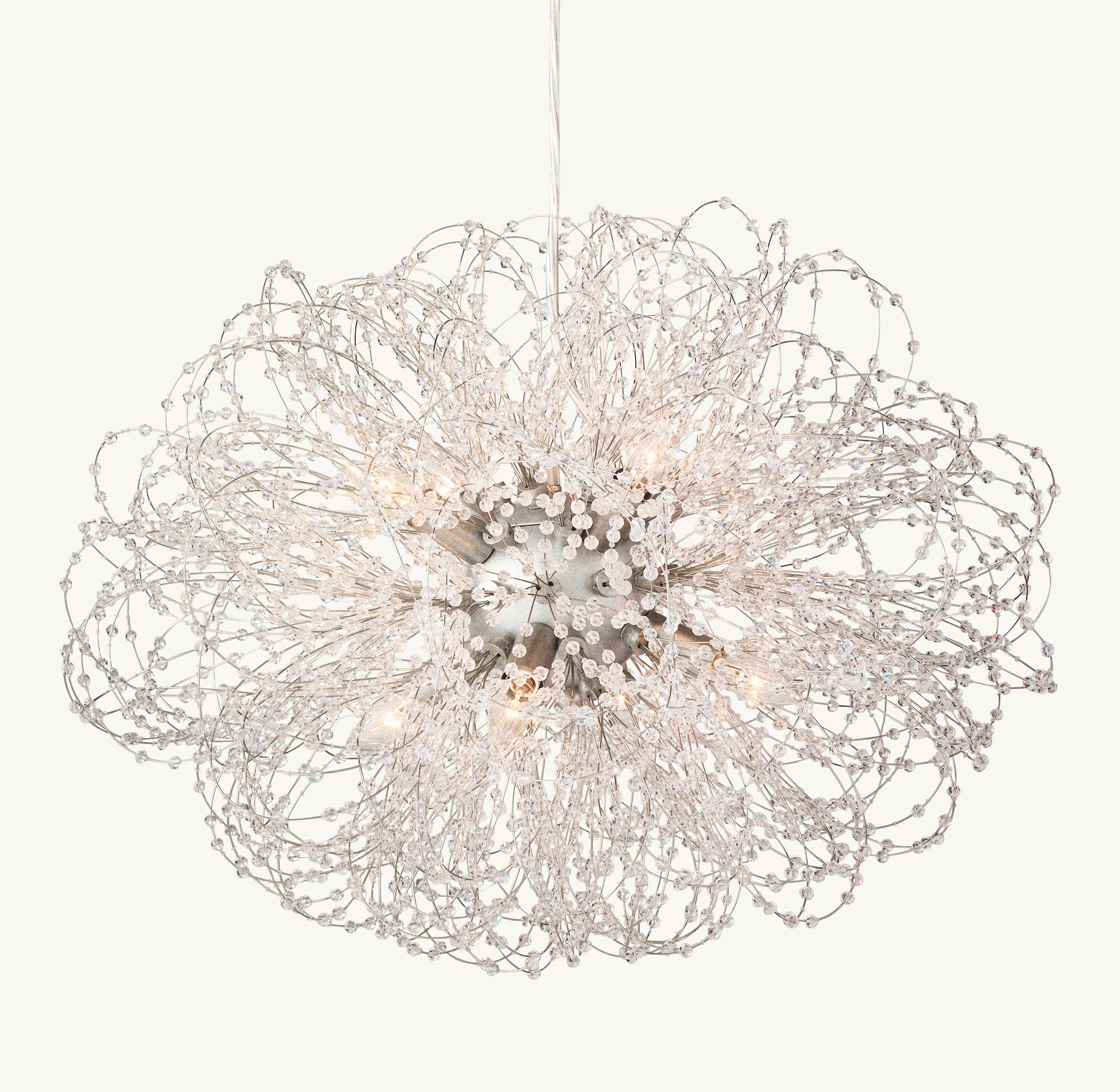 Josie Crystal Extra-Large Pendant 24"D - Zonesus