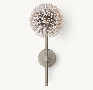 Arora Crystal Post Sconce 20"H - Zonesus