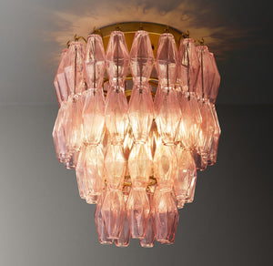 Natalia Glass Flushmount 17''D - Zonesus