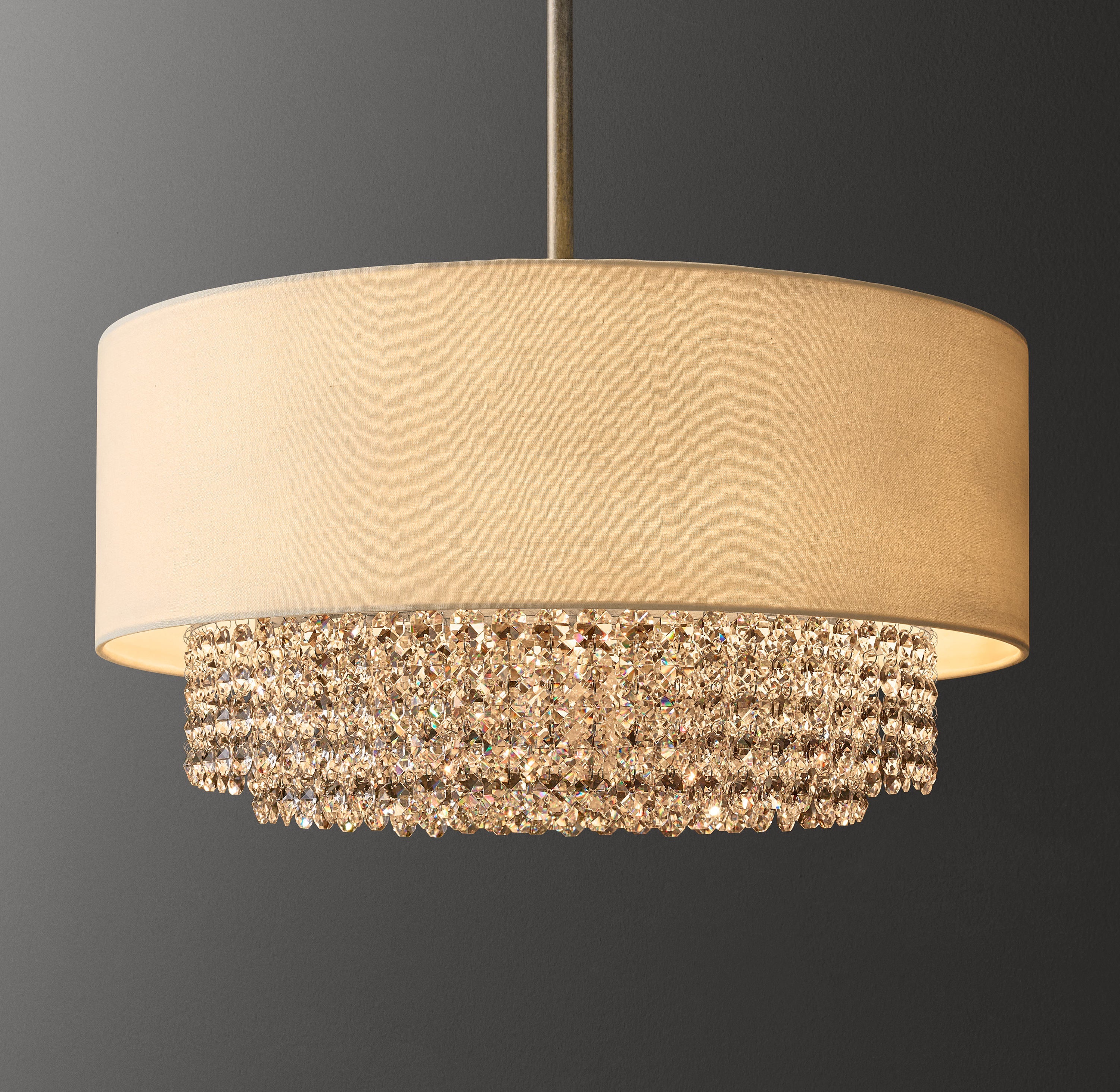 Portia Shaded Crystal Pendant 26"D - Zonesus