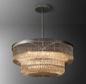 Bettina Crystal Large Pendant 30"D - Zonesus