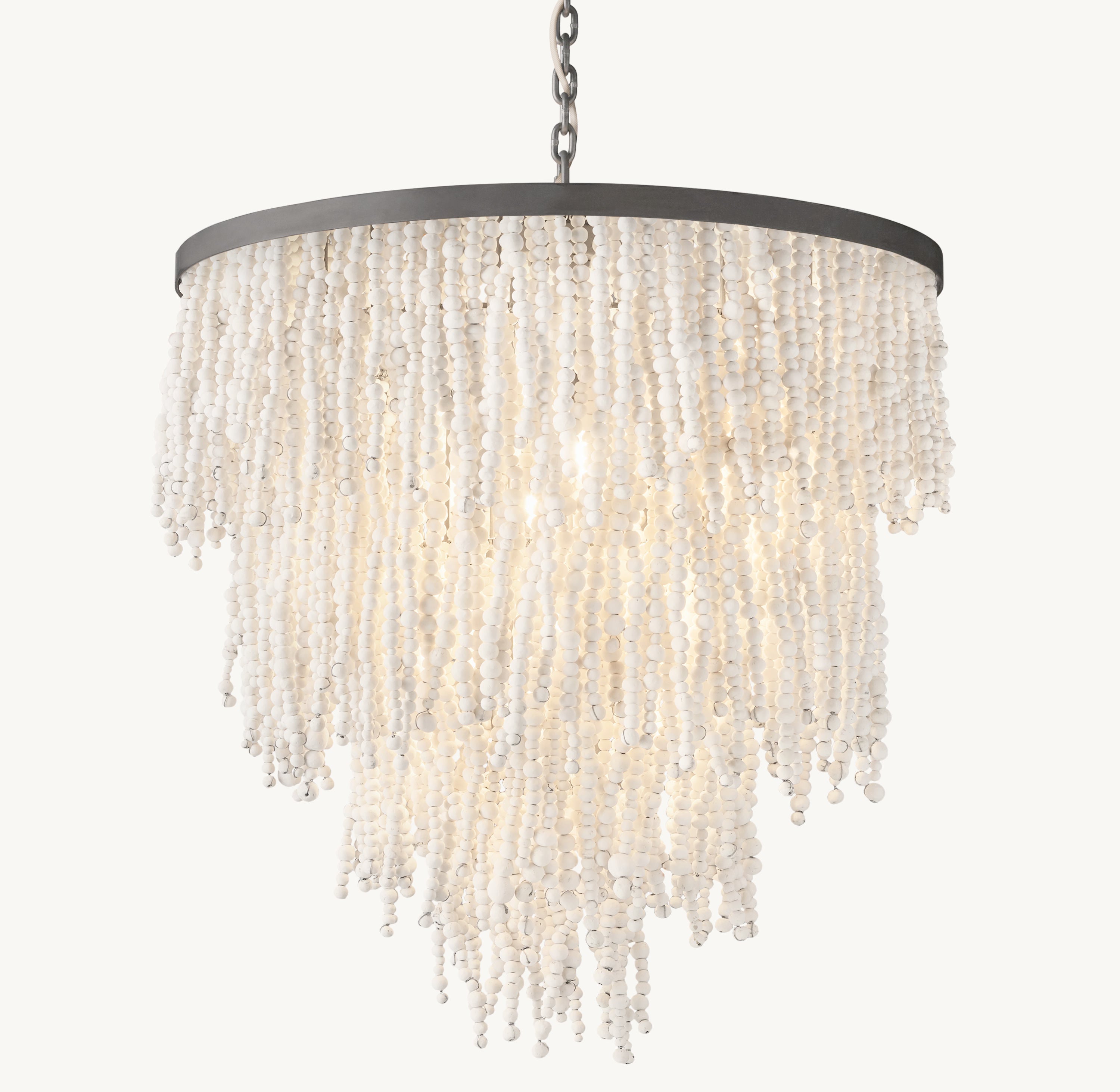 Naia Clay Bead Pendant 28"D - Zonesus