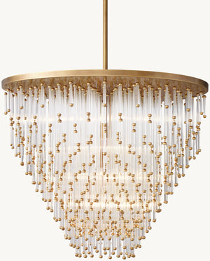 Evelina Crystal Large Pendant 28"D - Zonesus