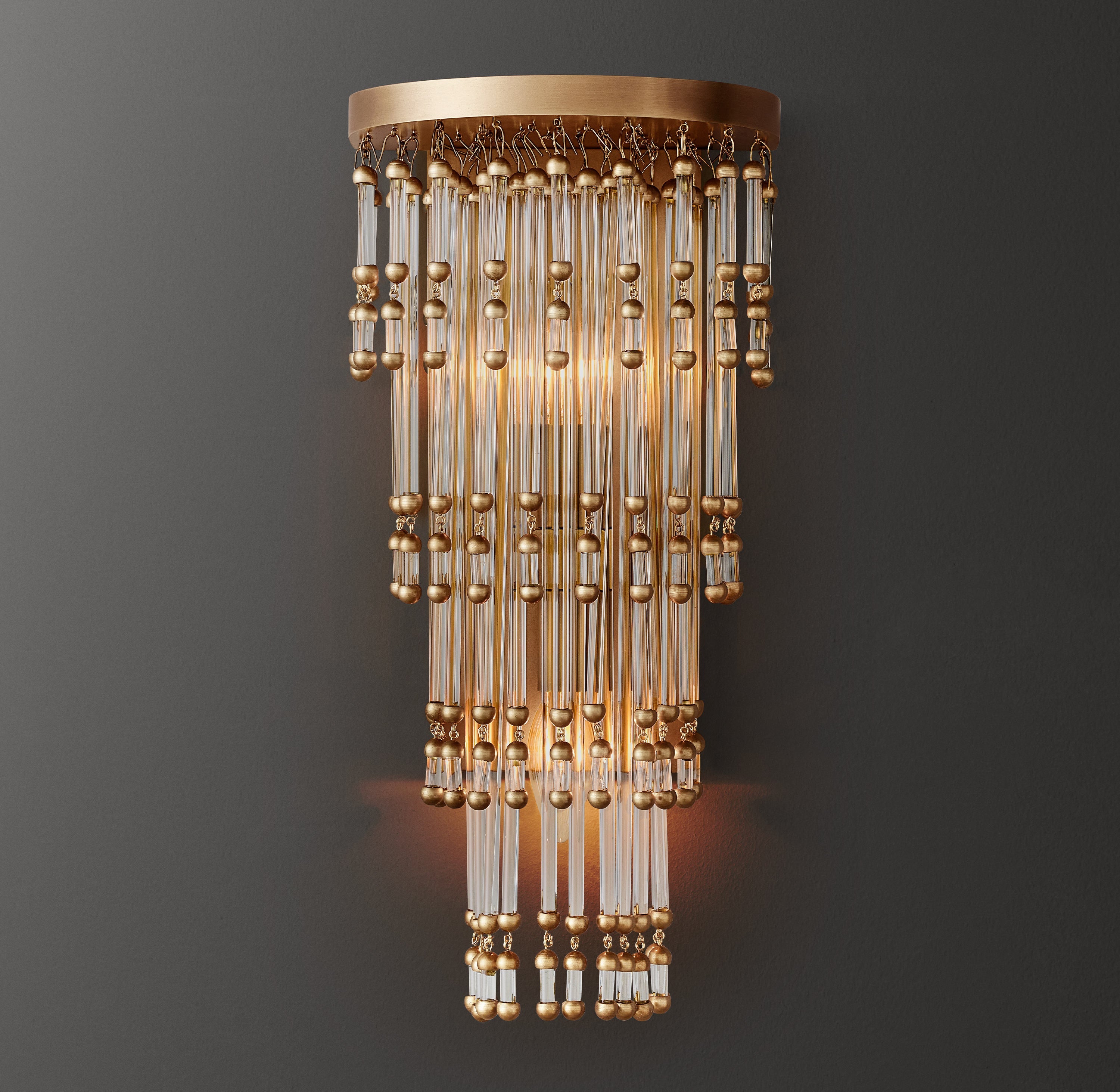 Evelina Crystal Sconce 18"H - Zonesus