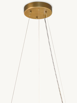 Elliana Tiered Crystal Pendant 26"D - Zonesus